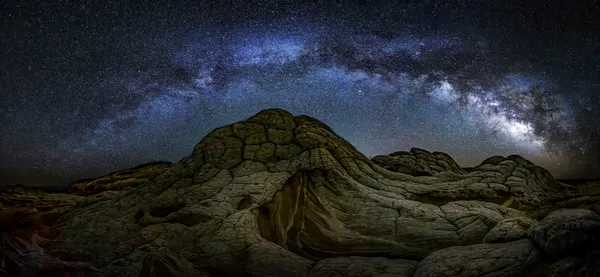 Milky Way Over White Rocks by Mei Zhang APA