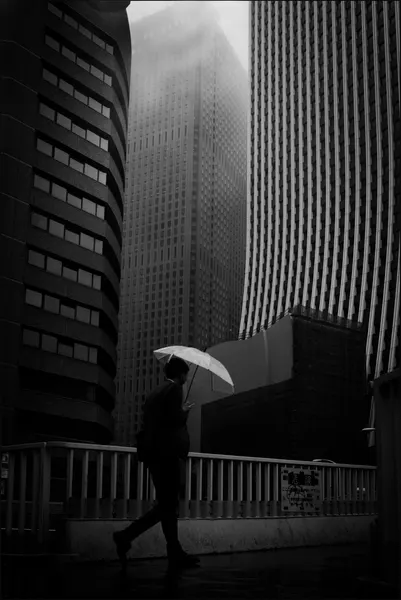Rainy City Umbrella Walk by Yasuhiro Takachi