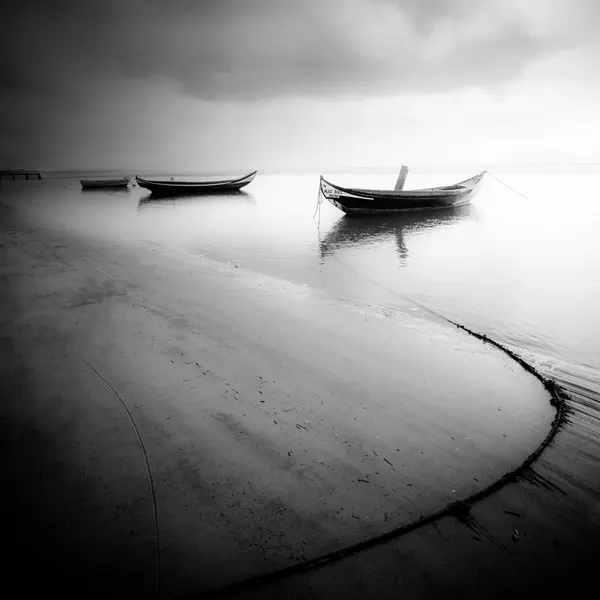 Misty Morning Boats by Marco Faria