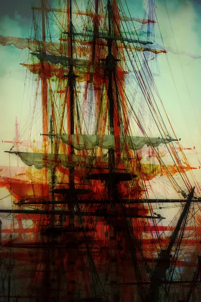 Abstract Tall Ships by Bastian Kienitz