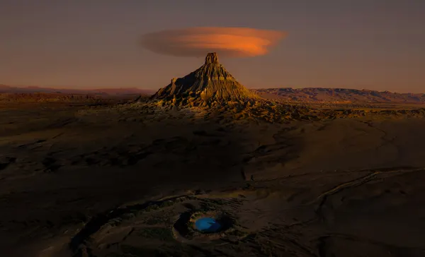 Orange Sky Desert Oasis by DonnaHom APA