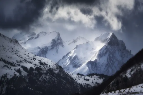 Dramatic Winter Mountains by Oskar Baglietto