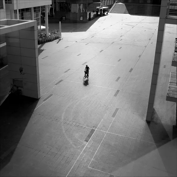 Lone Rider Urban Square by Huib Limberg
