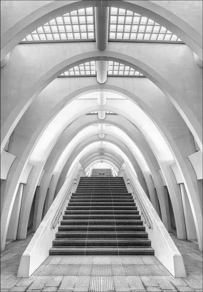 Modern Archway Stairs by Jef Van den Houte
