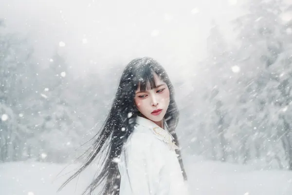 Serene Winter Woman by Takeborn Nikukyu