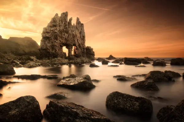 Golden Hour Sea Stacks by Anto Camacho