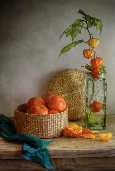 Still life with Clementines by Mandy Disher