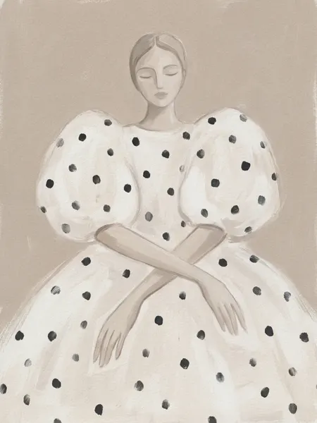 Graceful Polka Dot Lady by Andreas Magnusson