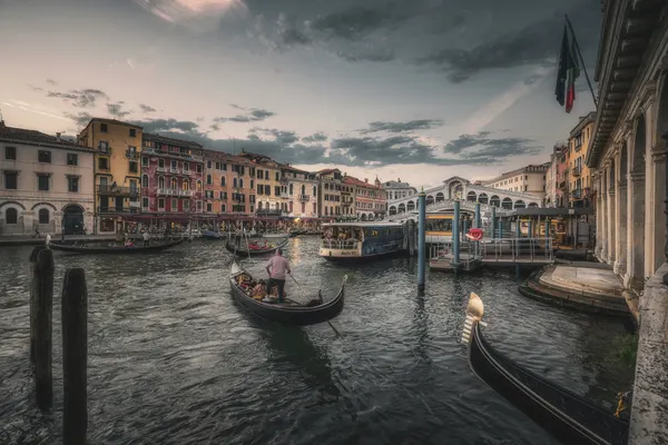 Venice Grand Canal Evening by Oskar Baglietto