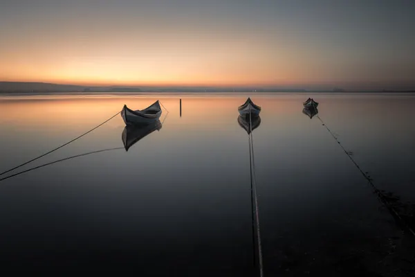 Tranquil Evening Boats by Marco Faria