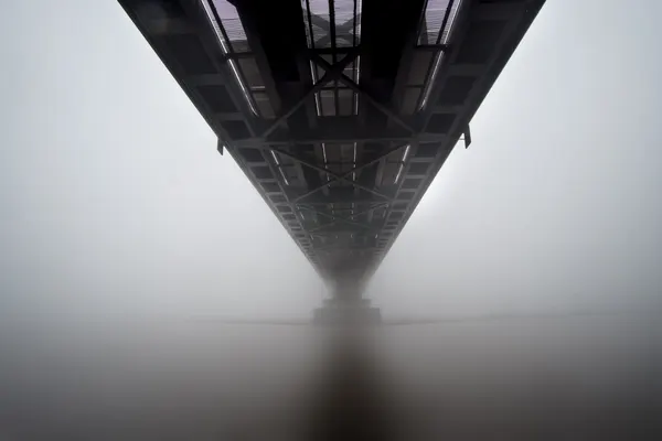 Vanishing Bridge In Fog by Fred Louwen