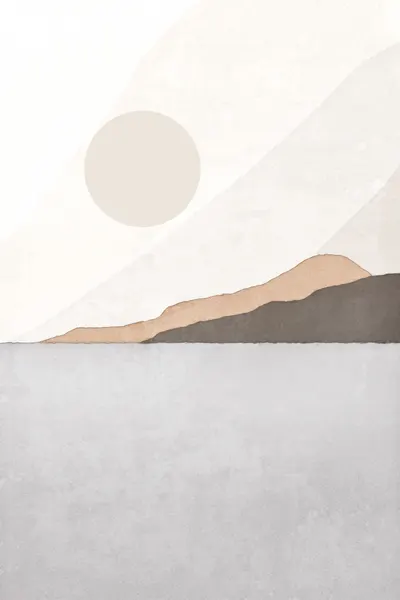 Calm Mountain Horizon by Melloi Art Prints