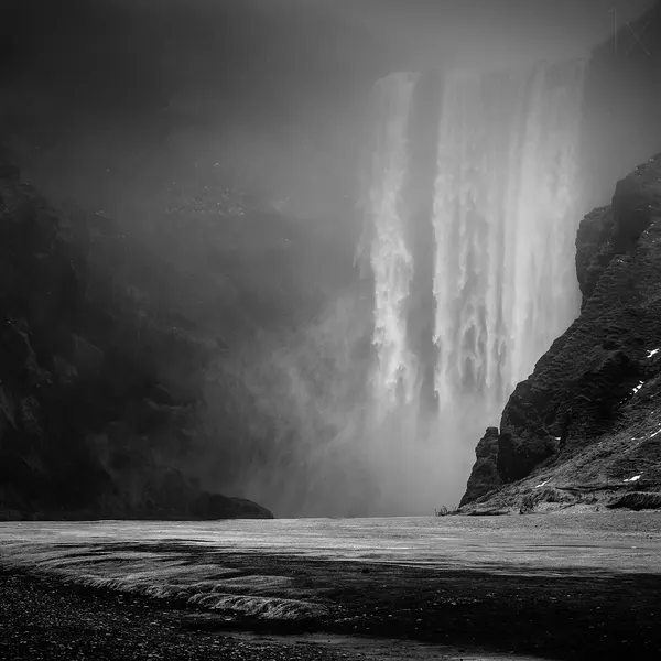 Misty Waterfall Flow by Hervé Loire