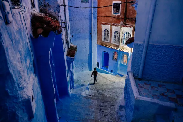 Child In Blue Alley by Francesco Riccardo Iacomino