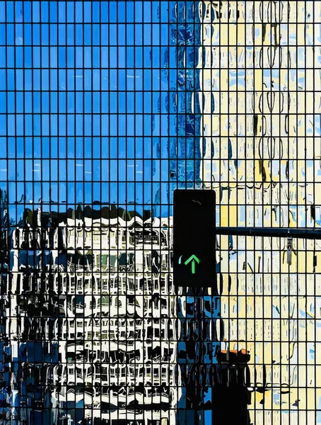 Reflections in glass - Los Angeles California by Arnon Orbach