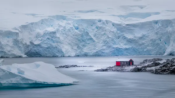 Antarctic Red Cabin by Yu Mao