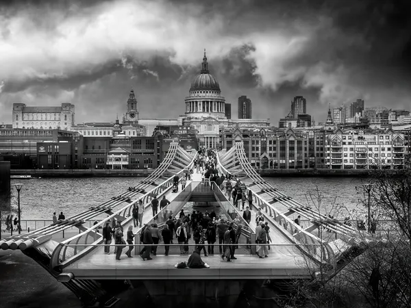 St Pauls Millennium Bridge by Angel Villalba
