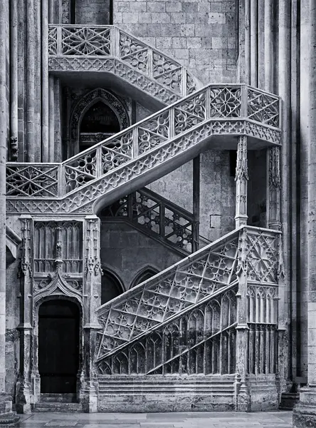 Gothic Stone Staircase by Martin Fleckenstein