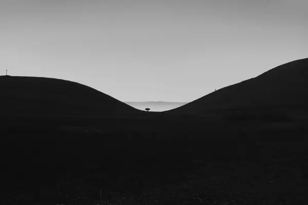 Serene Valley Silhouette by Yi Liu