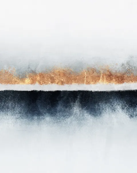 Golden Horizon Abstract by Elisabeth Fredriksson