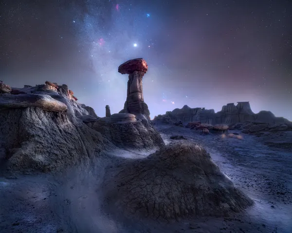 Starry Desert Hoodoo by Abhijit Patil