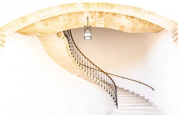 Elegant Curved Staircase by Angelika Vogel