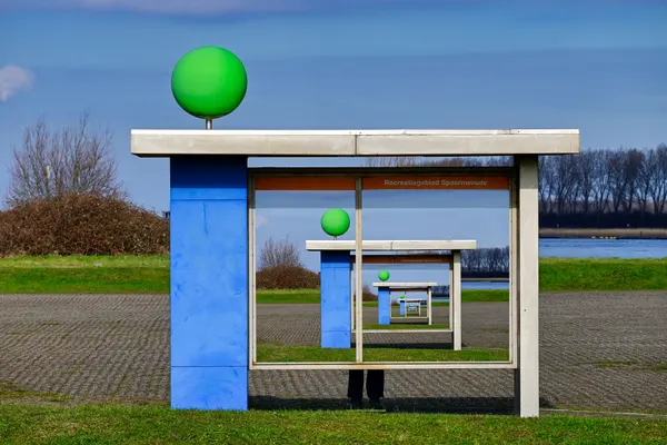 Green Sphere Illusion by wiebe wilbers