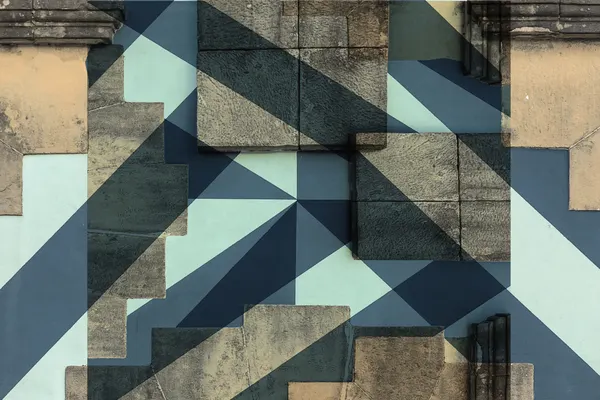 Geometric Blue Facade by Jois Domont ( J.L.G.)