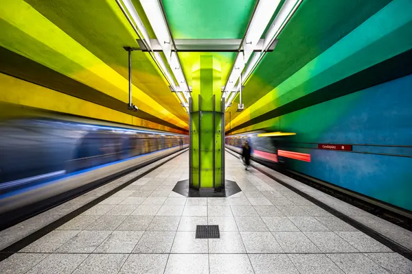 Colorful Subway Motion by Hervé Loire