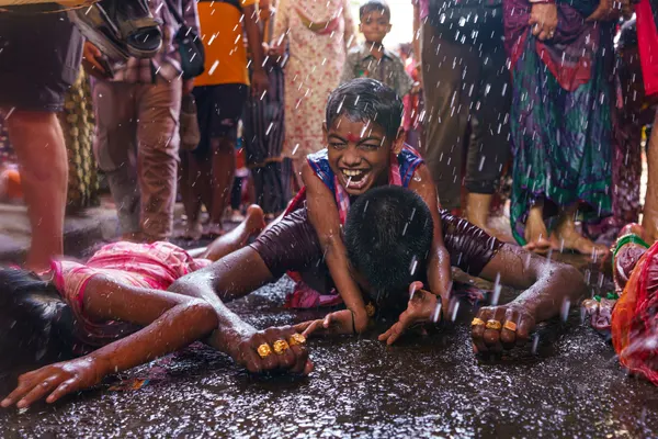 Wet Festival Fun by Rajarshi Bhattacharjee