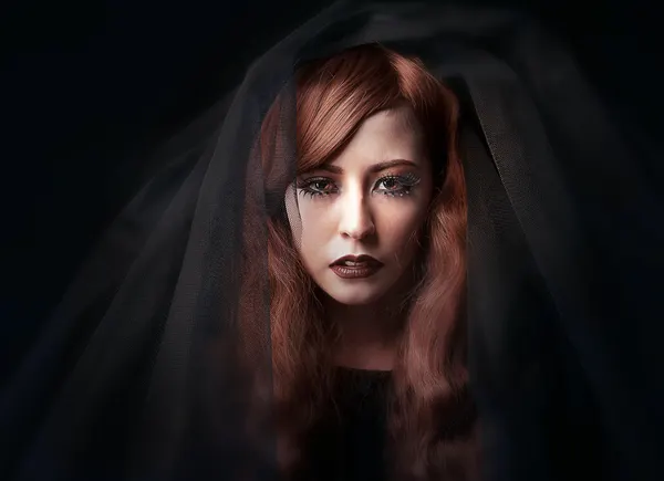 Gothic Veiled Woman by Faizal Besari