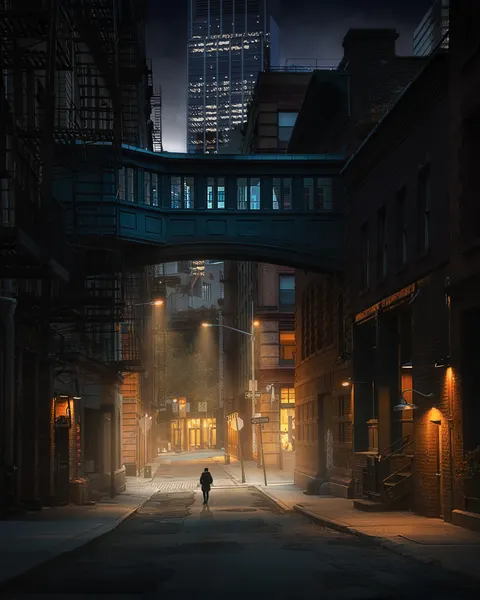 Mysterious City Alley by Dani Otero Sobrino