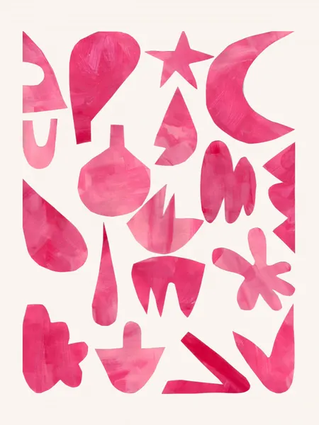 Vibrant Pink Abstractions by Ejaaz Haniff