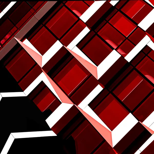 Red Geometric Abstract by Anita Martin AnnaPileaFotografie