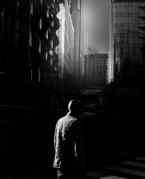 Solitary Man City Street by Yasuhiro Takachi