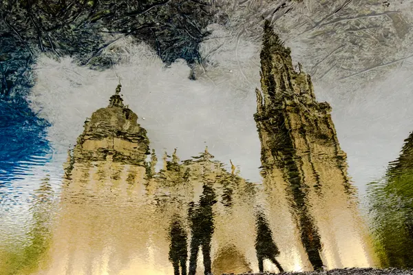 Abstract City Reflection by Dario Puebla