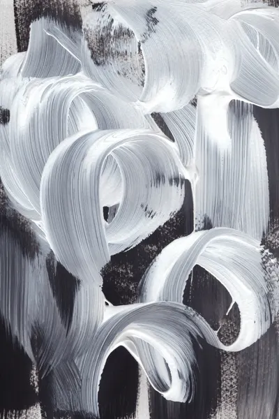 Swirling White Brushstrokes by uplusmestudio
