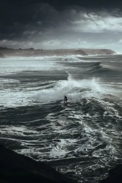 Stormy Surf Ride by Ofodo