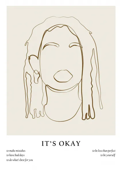Woman line portrait by NKTN