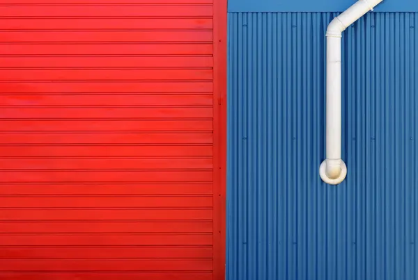 Vibrant Red Blue Walls by Alfonso Novillo