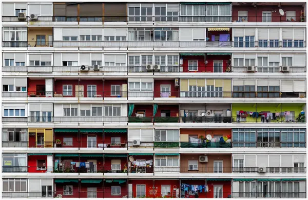 Colorful Apartment Facade by Alfonso Novillo