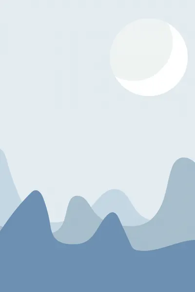 Dreamy Mountain Moon by jay stanley