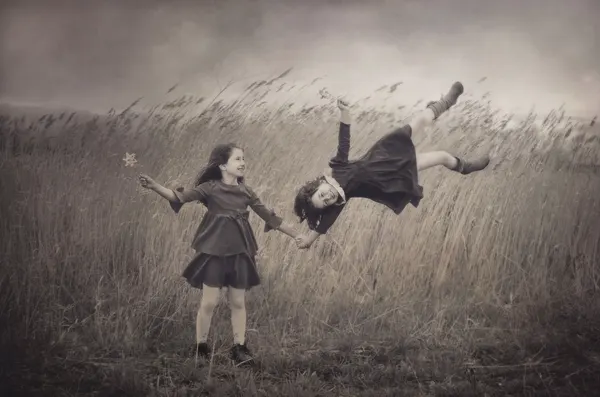Whimsical Flying Girls by Svetlana Bekyarova