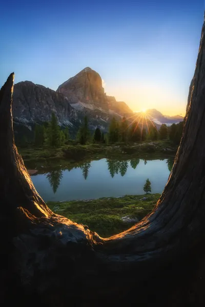 Mountain Lake Sunrise by Anastasia