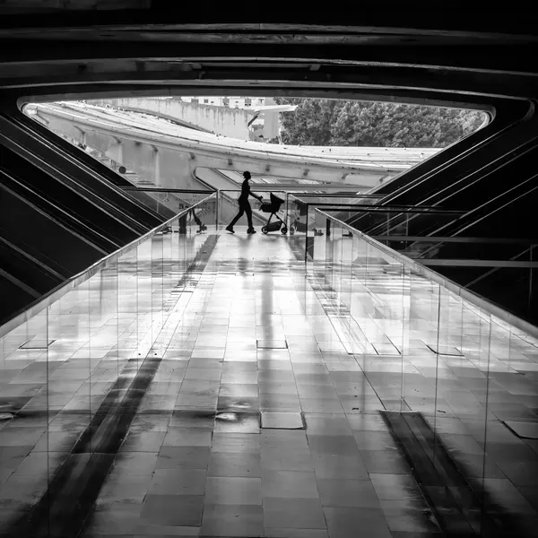 Urban Stroller Silhouette by Michel Groleau