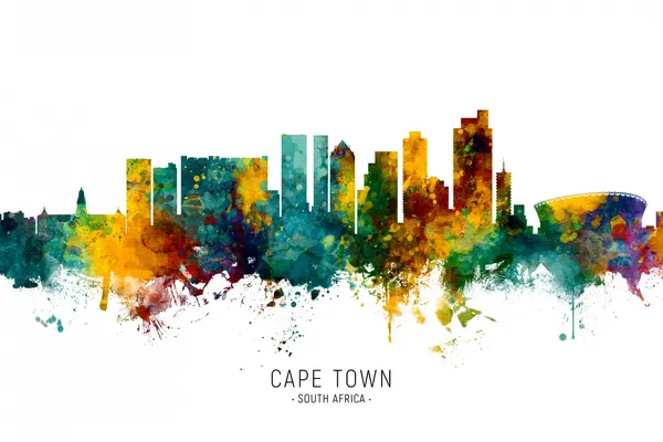 Vibrant Cape Town Skyline by Michael Tompsett