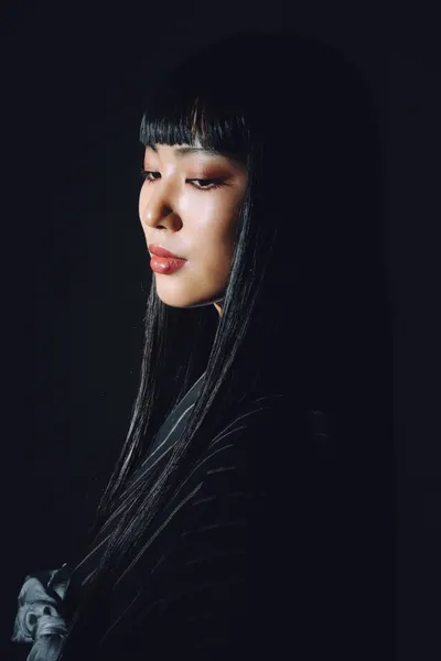Asian Woman Dark Portrait by h112o1