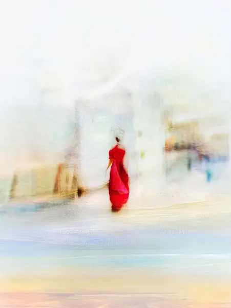 Elegant Red Dress by Yang Jiao