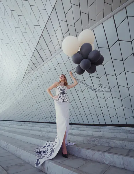 Modern Fashion With Balloons by Yasin Hasanian