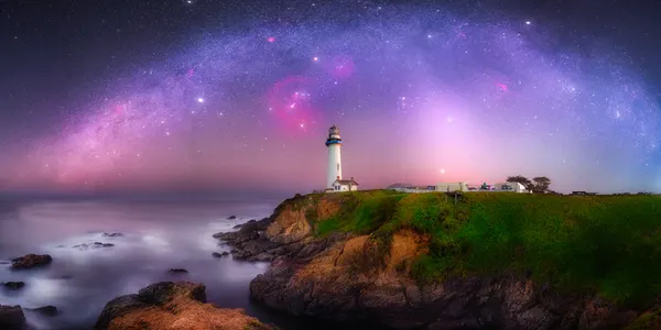 Lighthouse Under Milky Way by Abhijit Patil